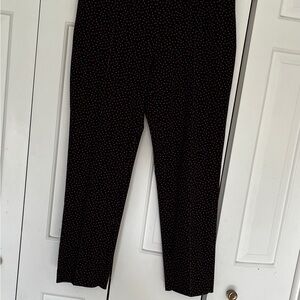 Akris Punto Black Pants with Polka Dots 12